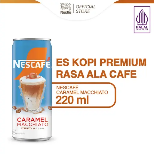 NESCAFE Kopi Minuman Kaleng Caramel Macchiato